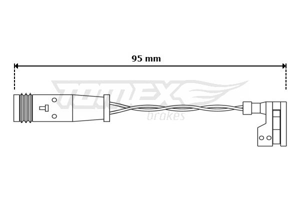 Výstrażný kontakt opotrebenia brzdového oblożenia TOMEX Brakes